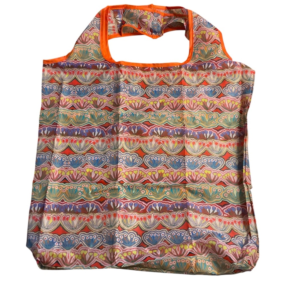 Australian Aboriginal Medicine Flowers plasric bag made from recycled plasticNWT